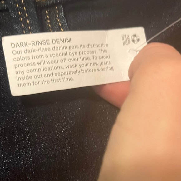 Liz Claiborne Dark Indigo Straight Leg Jeans - Picture 7 of 7